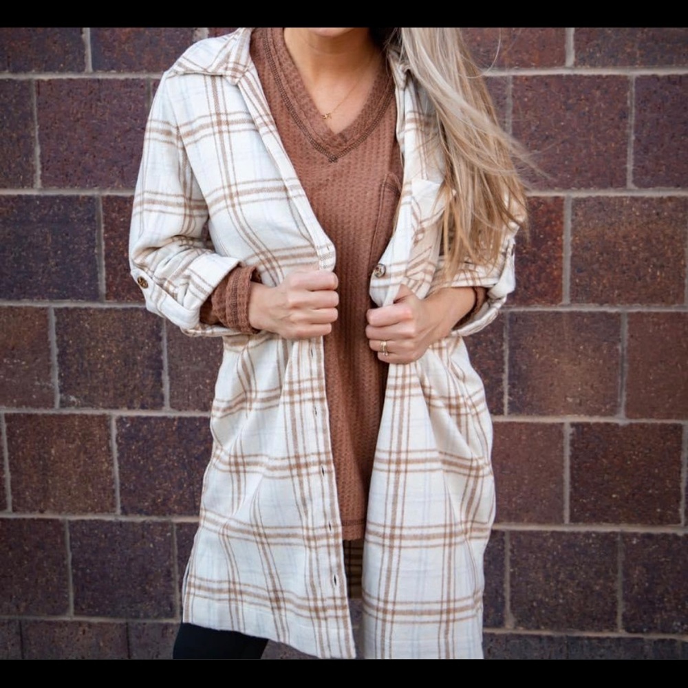 Flannel light weight jacket